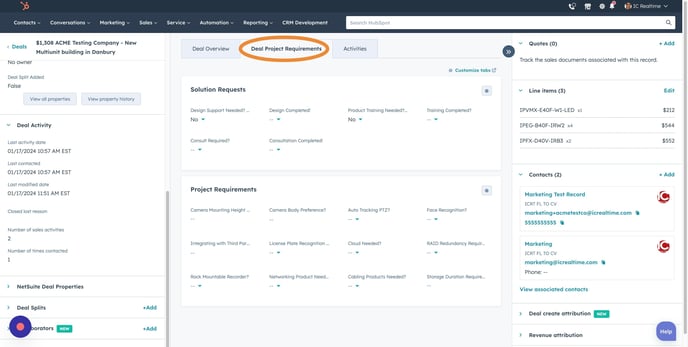 deal-project-requirements