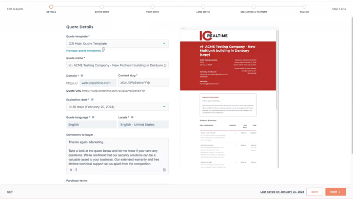 Edited Quote Clone Created