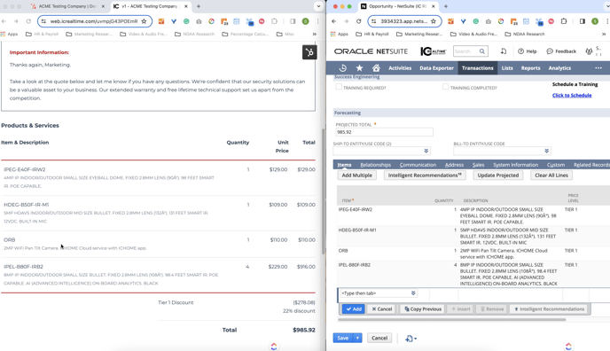 HubSpot vs. NetSuite