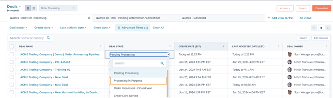 Processing in Progress