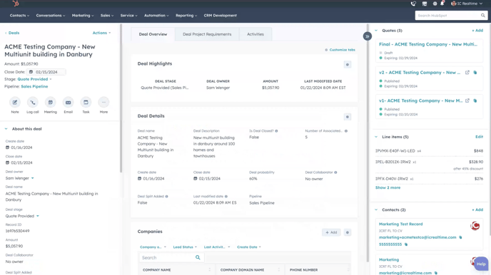 Submit Quote - Check Pipeline Status